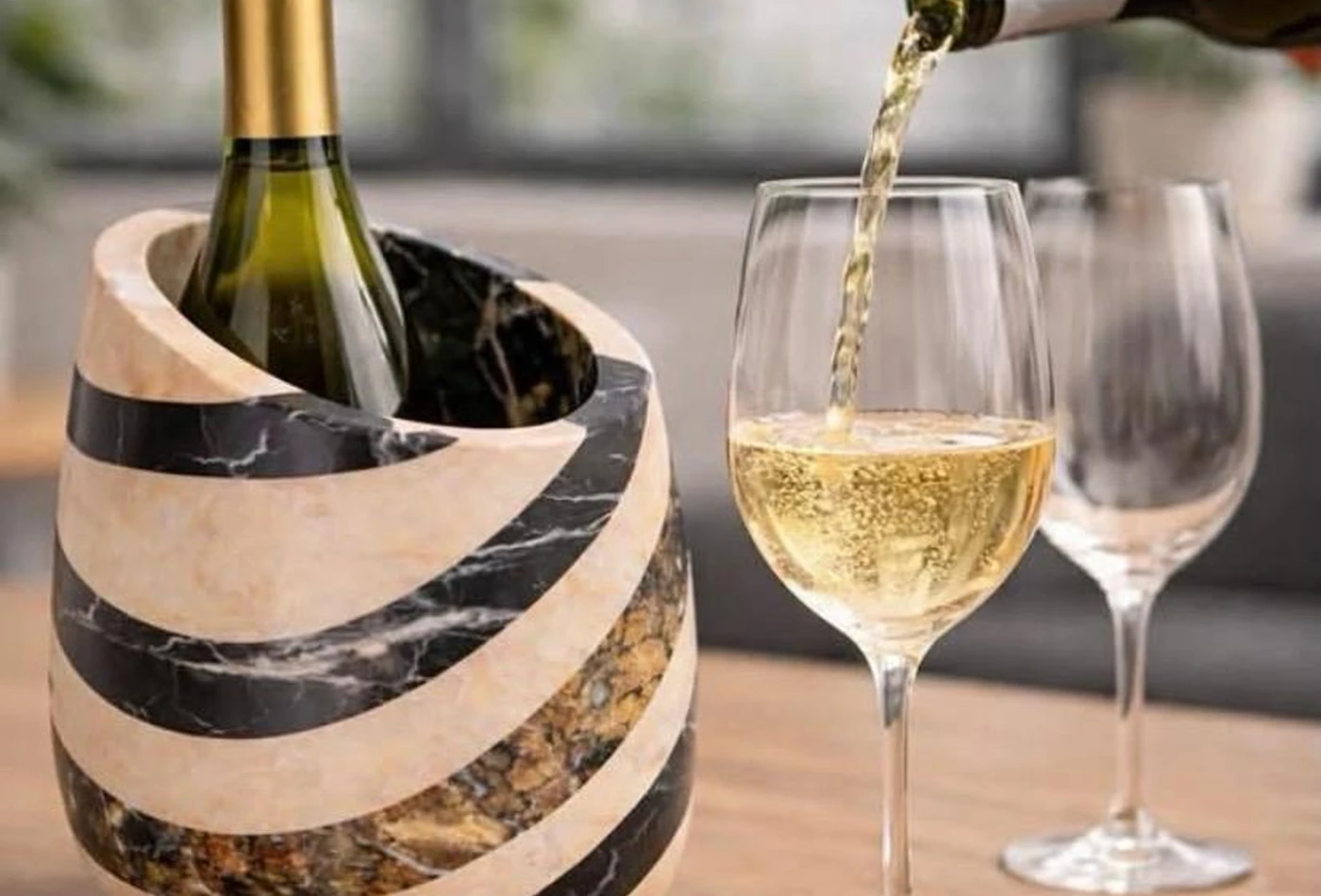 Signature Spiral stone wine chiller