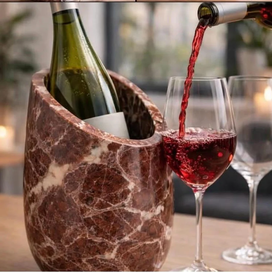 Rosso brown stone wine chiller